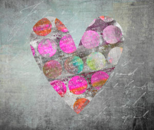 Illustration of 'dotted heart' Illustration of 'dotted heart'