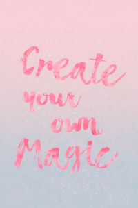Illustration 'create your own magic' Illustration 'create your own magic'