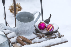 Christmas decoration in the snow, decoration, still life Christmas decoration in the snow, decoration, still life