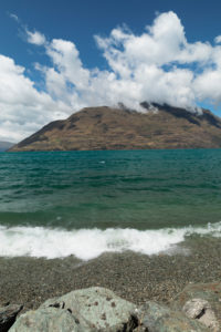 Lake Wakatipu against Cecil Peak, Queenstown, Otago, South Island, New Zealand, Oceania Lake Wakatipu against Cecil Peak, Queenstown, Otago, South Island, New Zealand, Oceania