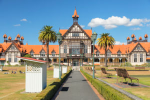 Bath House, Museum of Art and History, Government Garden, Rotorua, Bay of Plenty, Nordinsel, Neuseeland, Ozeanien Bath House, Museum of Art and History, Government Garden, Rotorua, Bay of Plenty, Nordinsel, Neuseeland, Ozeanien
