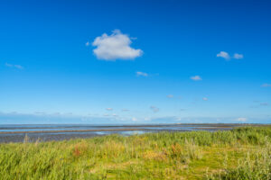 View of the Keitum mudflats, Keitum, Sylt Island, Schleswig-Holstein, Germany