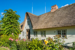 Frisian house in Keitum, Sylt Island, Schleswig-Holstein, Germany