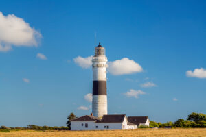 Red Cliff Lighthouse in Kampen, Sylt Island, Schleswig-Holstein, Germany