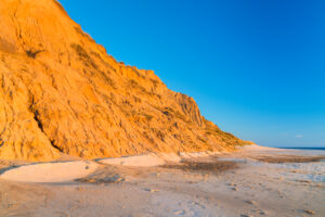 Beach in front of the Red Cliff near Kampen, Sylt Island, Schleswig-Holstein, Germany