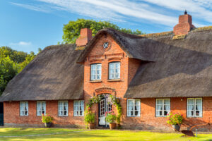 Frisian house in Keitum, Sylt Island, Schleswig-Holstein, Germany