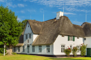 Frisian house in Keitum, Sylt Island, Schleswig-Holstein, Germany