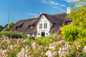 Frisian house in Keitum, Sylt Island, Schleswig-Holstein, Germany