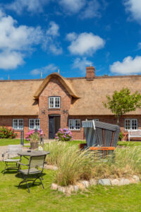 Frisian house in Wenningstedt, island Sylt, Schleswig-Holstein, Germany