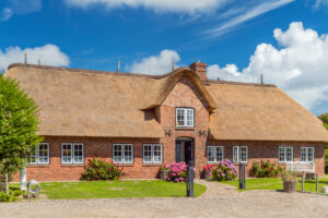 Frisian house in Wenningstedt, island Sylt, Schleswig-Holstein, Germany