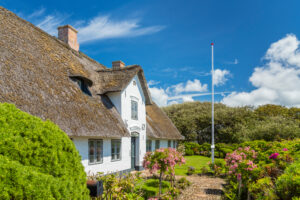 Frisian house in Wenningstedt, island Sylt, Schleswig-Holstein, Germany