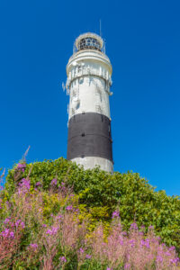 Red Cliff Lighthouse in Kampen, Sylt Island, Schleswig-Holstein, Germany