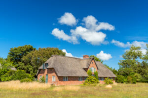 Frisian house in Braderup, Sylt Island, Schleswig-Holstein, Germany