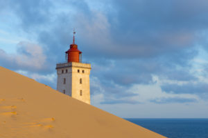 Lighthouse and Dune, Rubjerg Knude, Løkken, Lokken, North Jutland, Denmark Lighthouse and Dune, Rubjerg Knude, Løkken, Lokken, North Jutland, Denmark
