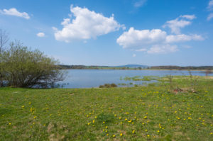 Lake, spring, Ober-Mooser See, Freiensteinau, Vogelsberg, Hesse, Germany Lake, spring, Ober-Mooser See, Freiensteinau, Vogelsberg, Hesse, Germany