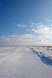 Dirt road, winter, Gottersdorf, Odenwald, Baden-Württemberg, Germany Dirt road, winter, Gottersdorf, Odenwald, Baden-Württemberg, Germany