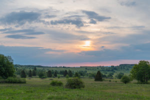 Landscape, meadow, sunrise, spring, Oberelsbach, Lange Rhön, Rhön, Bavaria, Germany Landscape, meadow, sunrise, spring, Oberelsbach, Lange Rhön, Rhön, Bavaria, Germany