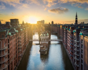 The historic Speicherstadt in Hamburg, Germany The historic Speicherstadt in Hamburg, Germany
