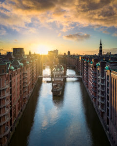 The historic Speicherstadt in Hamburg, Germany The historic Speicherstadt in Hamburg, Germany