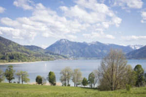 Lake Tegernsee, Upper Bavaria, view from Kaltenbrunn Lake Tegernsee, Upper Bavaria, view from Kaltenbrunn