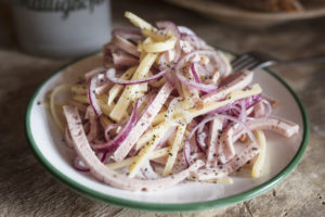 Swiss sausage salad Swiss sausage salad
