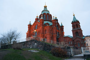 Uspenski Kathedrale in Helsinki, Finland im November Uspenski Kathedrale in Helsinki, Finland im November