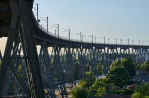 Germany, Schleswig- Holstein, Rendsburg, town, Rendsburg High Bridge Germany, Schleswig- Holstein, Rendsburg, town, Rendsburg High Bridge