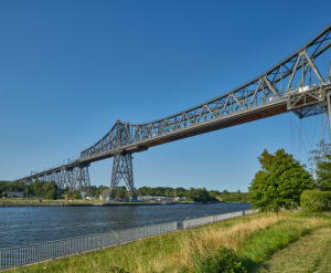 Germany, Schleswig- Holstein, Rendsburg, town, Rendsburg High Bridge Germany, Schleswig- Holstein, Rendsburg, town, Rendsburg High Bridge