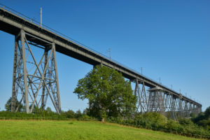 Germany, Schleswig- Holstein, Rendsburg, town, Rendsburg High Bridge Germany, Schleswig- Holstein, Rendsburg, town, Rendsburg High Bridge