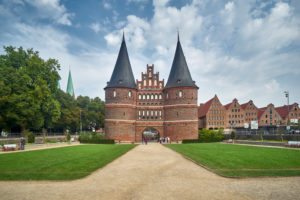 Germany, Schleswig-Holstein, Hanseatic Town of Lübeck, Holsten Gate Germany, Schleswig-Holstein, Hanseatic Town of Lübeck, Holsten Gate