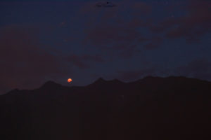 Lunar Eclipse above mountains on July 27, 2018, Tyrol, Austria Lunar Eclipse above mountains on July 27, 2018, Tyrol, Austria