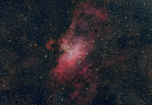 Eagle Nebula in the Serpens Constellation, IC 4703, night sky Eagle Nebula in the Serpens Constellation, IC 4703, night sky