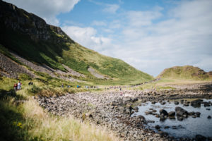 Way back to the Visitor Center at Giant's Causeway, Northern Ireland, UK Way back to the Visitor Center at Giant's Causeway, Northern Ireland, UK