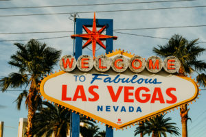 USA, Nevada, Las Vegas, famous Las Vegas welcome sign "Welcome to fabulous Las Vegas" USA, Nevada, Las Vegas, famous Las Vegas welcome sign "Welcome to fabulous Las Vegas"