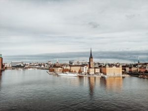 Stockholm, Sweden, view of Riddarholmen from Monteliusvägen Stockholm, Sweden, view of Riddarholmen from Monteliusvägen