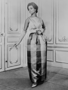 slim fit dress slacks Vintage 1960s Embellished Wiggle Dress/Gown main image 1