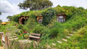 New Zealand, Hobbiton Movie Set New Zealand, Hobbiton Movie Set