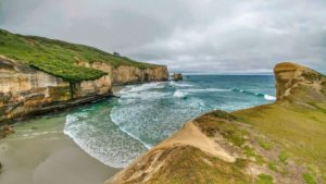 Bay on the coast of Dunedin, New Zealand Bay on the coast of Dunedin, New Zealand
