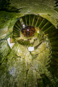 Portugal, Azores, Faial Island, Riberinha, earthquake damaged ruins of the Pontinha Sao Pedro LIghthouse, interior Portugal, Azores, Faial Island, Riberinha, earthquake damaged ruins of the Pontinha Sao Pedro LIghthouse, interior