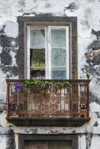 Portugal, Azores, Pico Island, Lajes do Pico, house ruins Portugal, Azores, Pico Island, Lajes do Pico, house ruins
