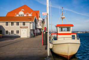 Sweden, Bohuslan, Smogen, view of the town and harbor Sweden, Bohuslan, Smogen, view of the town and harbor