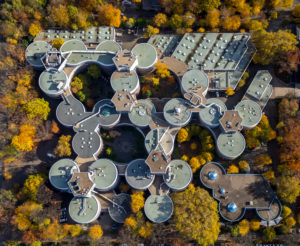 Aerial shots, university of Duisburg-Essen - AG horn of Hoegen, university of Duisburg-Essen physics of transport and traffic, ZBT GmbH centre for fuel cells technology, Duissern, Duisburg, Ruhr area, North Rhine-Westphalia, Germany Aerial shots, university of Duisburg-Essen - AG horn of Hoegen, university of Duisburg-Essen physics of transport and traffic, ZBT GmbH centre for fuel cells technology, Duissern, Duisburg, Ruhr area, North Rhine-Westphalia, Germany