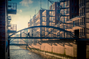 Deutschland, Hamburg, Elbe, Hafen, Speicherstadt, Hafencity, Nebel, Kehrwiedersteg Deutschland, Hamburg, Elbe, Hafen, Speicherstadt, Hafencity, Nebel, Kehrwiedersteg