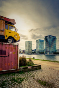 Europa, Belgien, Antwerpen, Stadt, wohnen, Wohnviertel, Eilandje, LKW,Barkas Europa, Belgien, Antwerpen, Stadt, wohnen, Wohnviertel, Eilandje, LKW,Barkas