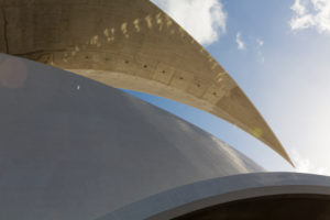 Auditorium, detail, Auditorio de Tenerife, congress and concert hall by the architect Santiago Calatrava, Santa Cruz, Santa Cruz de Tenerife, Tenerife, Canary Islands, Spain, Europe Auditorium, detail, Auditorio de Tenerife, congress and concert hall by the architect Santiago Calatrava, Santa Cruz, Santa Cruz de Tenerife, Tenerife, Canary Islands, Spain, Europe
