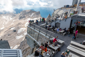 Munich House, Zugspitze, 2962 m, highest mountain peak in Germany, Wettersteingebirge, Eastern Alps, Alps, Garmisch-Partenkirchen, Bavaria, Germany, Europe Munich House, Zugspitze, 2962 m, highest mountain peak in Germany, Wettersteingebirge, Eastern Alps, Alps, Garmisch-Partenkirchen, Bavaria, Germany, Europe