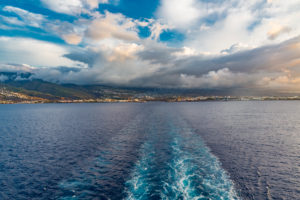 View from the cruise ship to the island, Reunion Island, French overseas territory, France, Africa, Indian Ocean View from the cruise ship to the island, Reunion Island, French overseas territory, France, Africa, Indian Ocean