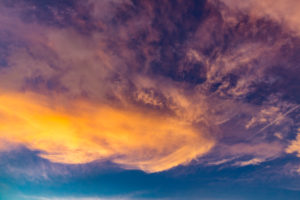 Sunset with storm clouds and purple clouds, near Reunion Island, France, Africa, Indian Ocean Sunset with storm clouds and purple clouds, near Reunion Island, France, Africa, Indian Ocean