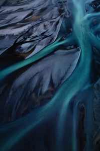 Aerial view of a branched river course, Sudurland, Iceland Aerial view of a branched river course, Sudurland, Iceland