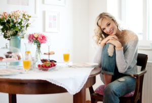 Woman, kitchen, country-style, Woman, kitchen, country-style,